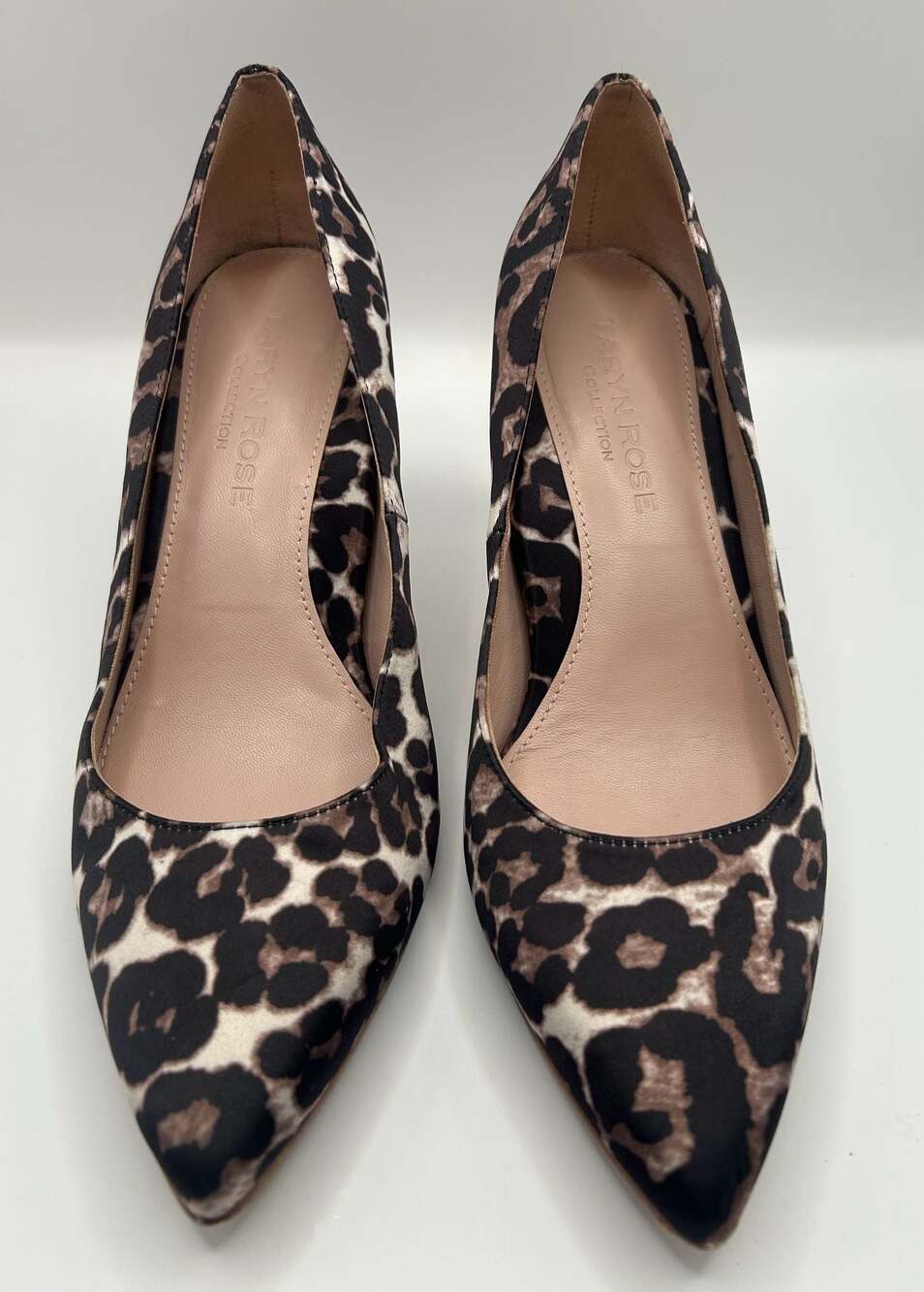 Taryn Rose Collection Leopard Print Pointed-Toe Kitten Heel Pumps